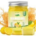 ACEYO (12 OZ) Irish Sea Moss Gel Organic Raw Vegan Lemon Flavor 102 Vitamins and Minerals Wild Harvested Non-GMO Immune Defense Booster Thyroid Digestive Support