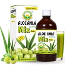 Basic Ayurveda Gooseberry + Aloe Vera Juice - 16.23 Fl Oz (480ml) Humalog 124; 50- 50 Herbal Mix for Immunity, Trawienie & Zdrowie skóry 124; Amla & Aloe Blend 124; 100% Naturalny Humalog 124; Daily Ayurvedic Tonic
