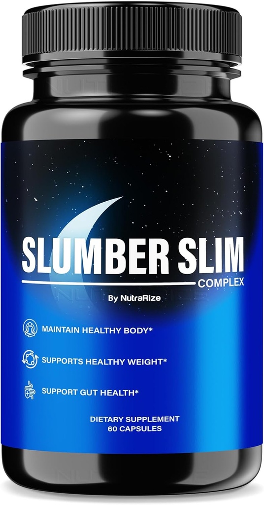 Slumber Slim Weight Loss, Oficjalna Formuła SlumberSlim Complex, Wszystkie naturalne pigułki do wsparcia fitness i ogólne Wellness, Premium Keto kapsułki, Slumber Slim Recenzje (60 kapsułki)