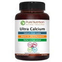 Pure Nutrition Ultra Calcium 1000mg z VIT D3 + K2 XI124; 120 Tab XI124; Wysoko wchłanialny suplement wapnia z jabłkiem cytrynianu wapnia, VIT D3, K2, Moringa Oleifera, Magnezu i cynku.