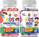 SUNNY SAM Żelazne żeberka dla dzieci i gumek magnezu dla dzieci i dorosłych - 100mg - Relate Magnezu Chews