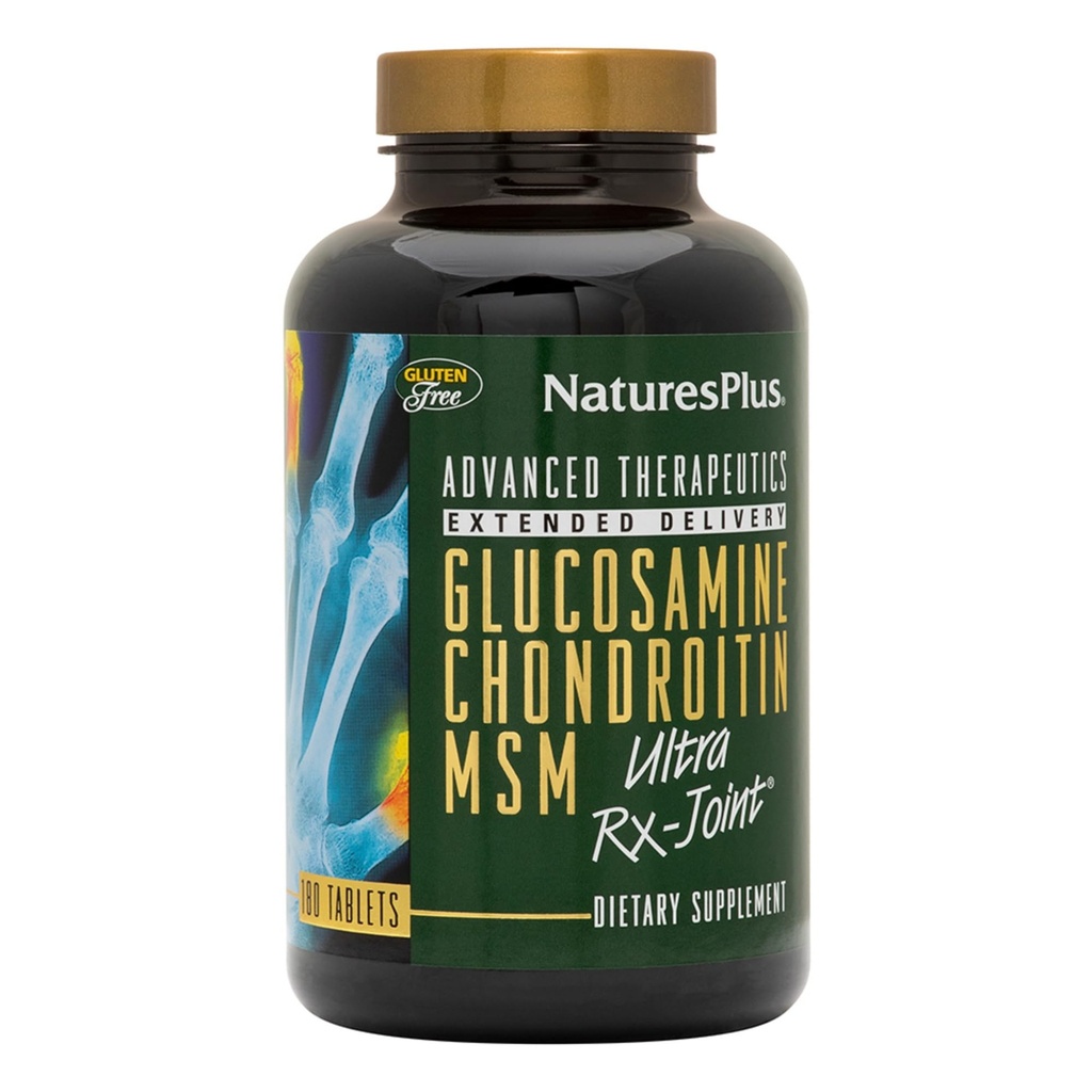 NaturesPlus Ultra Rx- Joint - 180 tabletek, Opakowanie 2 - Podtrzymuje zdrową wspólną funkcję - z Glucozamina, Chondroitin & MSM - Gluten Free - 120 Sługi ogółem