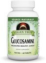 Źródło Naturals Vegan True Glukozamina, Promotes Healthy Joints *, 750 mg - 60 tabletek