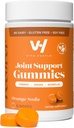 VitaHustle Turmeric Gummies Ginger, Odzysk mięśni, niski cukier, Wegan, Gluten Free, Nie GMO, Flavor pomarańczowy, 50 Hrabia
