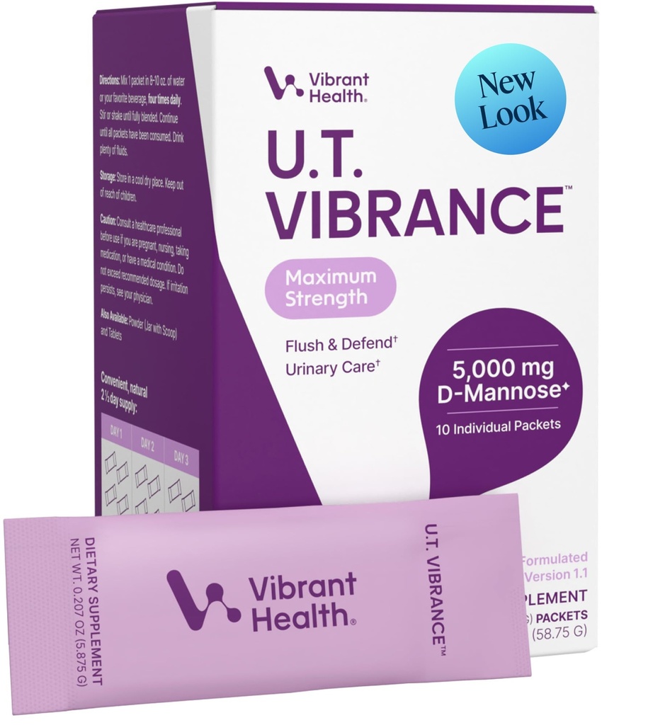 Vibrant Health, U.T. Vibrance stick packs, Crisis Intervention for Urynary Tract Health, 10 Servings