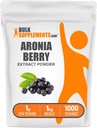 BulkSupplements.com Aronia Extract Powder - Aronia Berry Extract, Chokeberry Supplement - Gluten Free, 1g per Serving, 1kg (2,2 kg) (Opakowanie po 1)