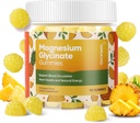 90 Hrabia Glycinate Magnezu Gummies 400mg w / suplement Ashwagandha - Sugar Free Cynk Glycynat Magnezu Suplement Ashwagandha Gummies dla dorosłych Flavor ananasowy