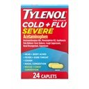 Tylenol Cold + Flu Ciężkie kapsułki na gorączkę, ból, kaszel i zatory, 24 ct.