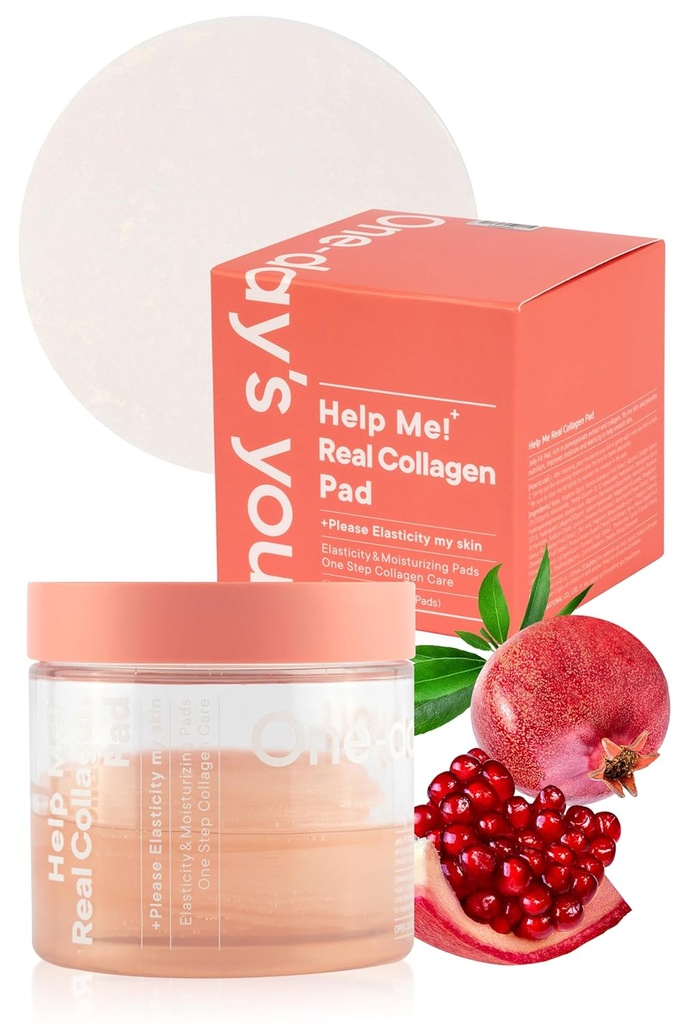 Raz-dzień 'S pomóc mi! Real Kolagen Pads 124; Skin Firming & Nawilżanie 124; Elastyczność Pielęgnacja dla codziennego użytku 124; 70 Pad Bilans 124; Koreański Skincare dla Firm & Youthful Skin