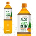 Przyroda dobroć Aloe Vera Drink z Pulp Mango Flavor - 50.7 Fl Oz (1.5 L) - Napoje odświeżające z Real Aloe Vera Juice