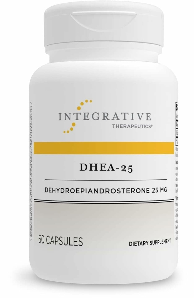 Interaktywna terapia DHEA- 25 - Suplement dla mężczyzn i kobiet - Wsparcie - Wegan, Gluten- Free & Dairy - 60 Kapsułek (60 Sług)