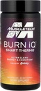 MuscleTech Burn iQ Smart Thermo Supplement Napełniony Paraxanthine Enhanced Energy & Cognition for Men and Women 100 Count