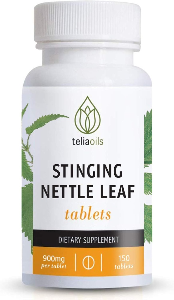 Teliaoles Nettle Leaf kapsułki 900mg - Stinging Nettle Extract Tablets for Sezonowy Relief, Immune & Rescue Support - 150 Vegan kapsułki