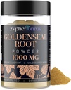Goldenseal Proszek korzenny Organic 1000 mg - Goldenseal Proszek suplement do immunologicznego & Gut, Pure & Natural Herbal Goldenseal Supplement, Gluten Free - 60 Słupki do 1 Butelka