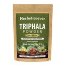 Herbsforever Triphala Churna Proszek Tradycyjne Ayurvedic Formulacja Wspiera Detoksykacji i Odmładzania Non GMO, Wegan 454 GMS