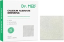 Dr Med Alginat wapnia opatrunek 4 "x4", 10 Indywidualny Pack Wysoka Absorpcja Gaza opatrunkowa, Non-Stick Pads, Miękka i wygodna łata do pielęgnacji rany, szybsze gojenie