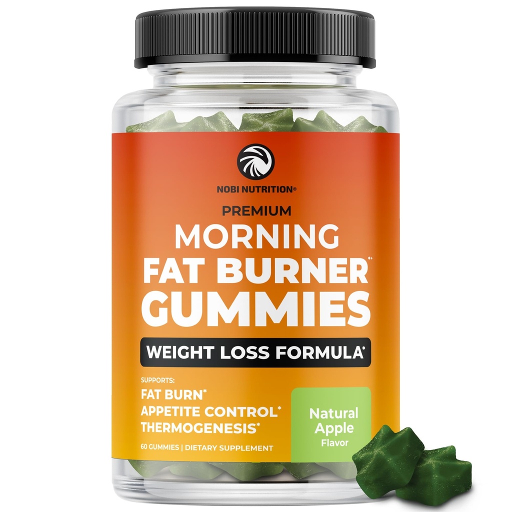 Rano tłuszcz Burner Gummies Yellow 124; Waga Utrata dla kobiet i mężczyzn 124; Appetite Suppressant & Metabolizm Booster Yellow 124; Termogeniczne Belly Fat Burner z zielonej herbaty, Garcinia, Zielona Fasola kawa & Więcej