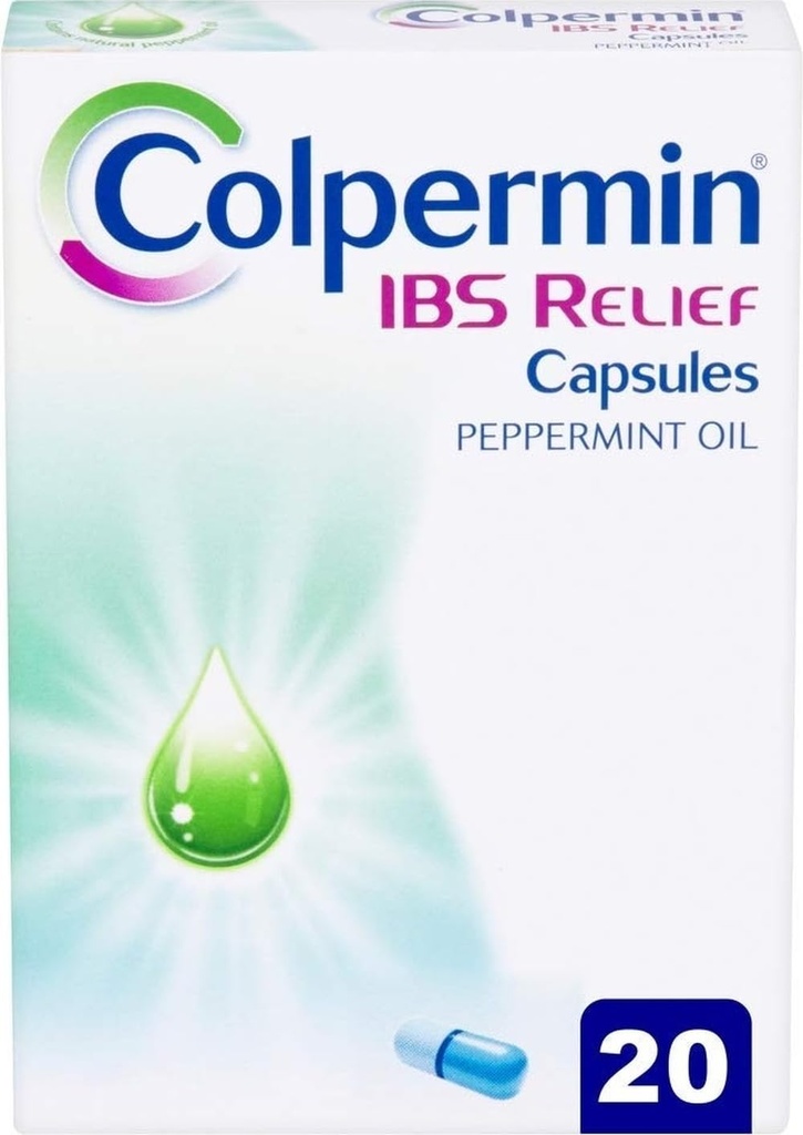 Colpermin Peppermint Oil Kapsułki 20 Kapsułki na zespół jelita drażliwego