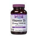Bluebonnet Nutrition Witamina D3 1000 IU Softgels, Pomoc w mięśniach i wzrost szkieletu, Cholecalciferol z oleju rybnego, Nie GMO, Gluten Free, Soy Free, Dairy Free, 250 Softgels