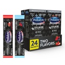 Pedialyte AdvancedCare Plus Electrolyte Powder, ma 33% więcej elektrolitów i PreActiv Prebiotyki, Odmiana Pack: Berry Frost i Truskawka Freeze, 24 Puder Pakiety