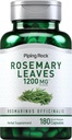 Piping Rock Rosemary Leaves 1200mg Bis 124; 180 Kapsułki Bis 124; Wyciąg roślinny 124; Non- GMO, Gluten Free Supplement