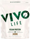 Proszek z białka wegańskiego VIVO - 0,7 oz białka bazującego na plantacji na miarkę, 30 Sług (33,8 oz) (Ciemna Czekolada)