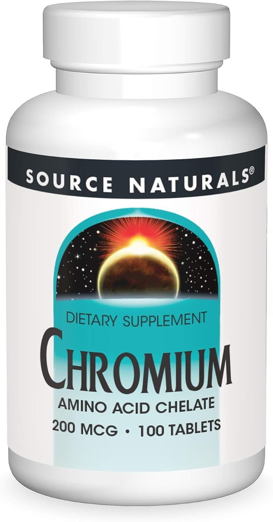 Źródło Naturals, Inc. Chrom Chelate 200mcg 100 Tablet