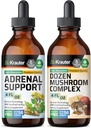 BIO KRAUTER Wsparcie nadnerczy Tincture 4 Fl. Oz. & Dozen Mushroom Tincture 4 Fl. Oz.