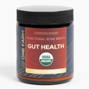 One Farm Superfood Powder Gut Health, Organic Gut Soothing Mieszanka i Mieszanka prebiotyczna, Non-GMO, Prebiotyki z Bone Broth, Turcja Grzyb ogonowy, Slippery Elm, i Marshmallow Root for GI Health