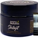 Czysty himalajski Shilajit Resin - 500 mg wysokopojemnościowy suplement organiczny dla energii, immunologiczne wsparcie i fokus 124; 85 + Minerały śladowe, kwas Fulvic 124; 30g, Lab- Tested for Purpure by Amazing Natures