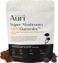 Auri Super Mushroom Gummies HSN - Gummeje do włosów i paznokci Gummeje funkcjonalne suplement - z Dziką Chaga, Chlorofil, Luteina i Astaksantyna - 60 Orange Citrus Gummies