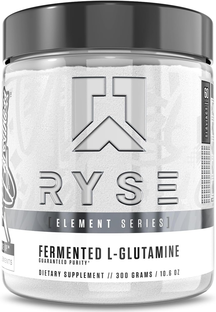 Ryse Element Series Fermentowane L- glutamina Amino- Acid 124; Muskularny i komórkowy Odzysk i Hydration 124; Gut, Intestinal, & Immune Health