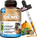 Naturalna obrona jelit dla psów i kotów - Herbal Cleanse z Wormwood, Black Walnut & Probiotic - Promotes Healthy Gut & Flora Balance - Advanced Broad Spectrum Formula - Made in USA