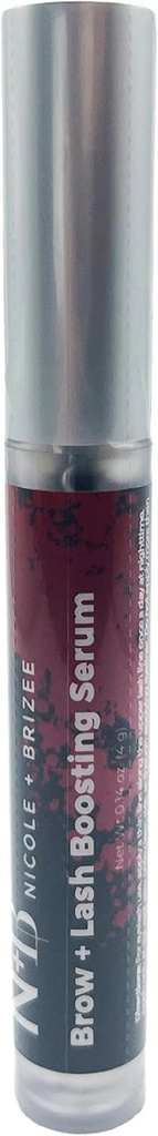 Nicole + Brizee Brow & Lash Serum - Natural Formula z Biotin, Squalene, Ubiquinone, Pszenica & Acids Soy Amino, Provitation B5 - Wspiera grubsze, Fuller Lash i brwi - Made in USA - 1 Pack