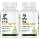 Probiotyki dla kobiet i mężczyzn - 200 Mln CFU 12 Szczepy Probiotyczne dla Digestive Immune & Gut Health, z Organic Prebiotic Shelf Stabilny suplement Probiotyczny dla Bloating 120 Kapsułki