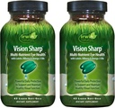 Irwin Naturals Vision Sharp Multi- Nutricent Eye Health - 42 Płynne Soft- żele, Opakowanie 2 - z luteiną, Bilberry i Omega- 3 - 42 Łączne służby