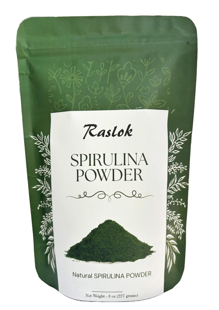 Czysty proszek Spirulina 124; Wsparcie immunologiczne i antyoksydanty 124; No Filler & Non-GMO, bogaty w białko wegańskie (8 Oz)