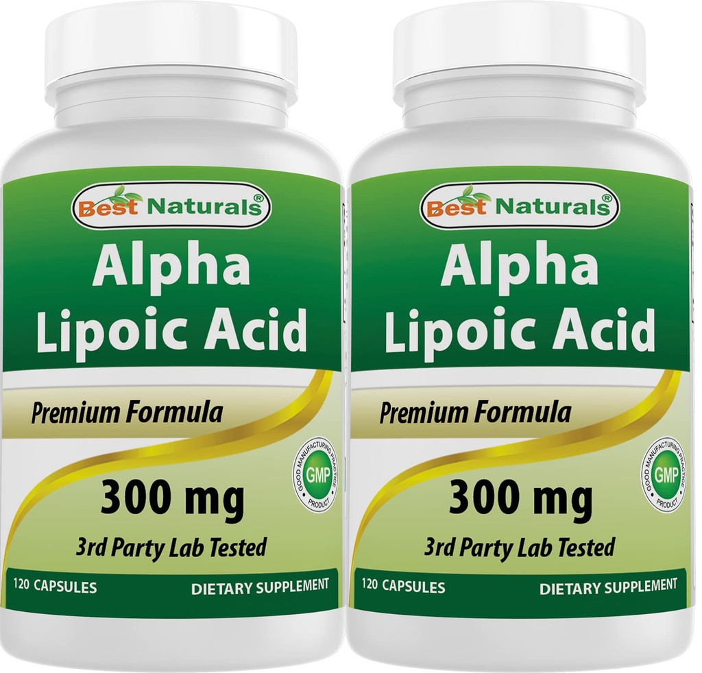 Najlepsi przyrodnicy Alpha Lipoic Acid 300 mg 120 Kapsułek (120 liczenia (opakowanie po 2))