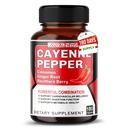 Cayenne Pepper kapsułki - Ultra Complex z cynamonem, Ginger, Kardamon, Hawthorn Berry - Support Trawienie, Circulation & Ogólne Wellness (180 Count (Pack of 1))