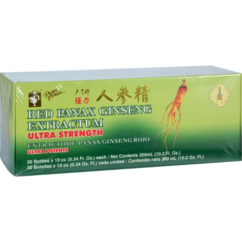 Książę Pokoju Czerwony Panax Ginseng Extractum Ultra Siła - 30 Fiali