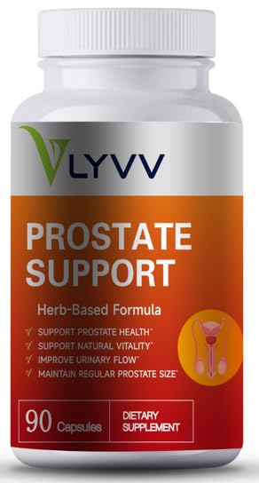 Lyvv Prostate Support with Saw Palmetto, Plant Sterol, Cynk Superiselen Copper and More for Prostate Health and Urnary Health, 90 capsuels