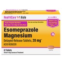 HealthCareAisle Esomeprazol Magnezu Delayed- Release Tablets, 20mg - 42 Count - Acid Reducer, Zapewnia Heartburn Relief