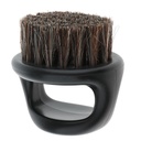Salon Barber Wood Bristles włosy Beard Czyszczenie szczotki szczotki Męski wąsacz Shaping Comb - czarny