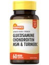 Sundance Glukozamina Chondroitin MSM i Turmeric 124; 60 Kapsułki 124; Podwójna siła 124; Non-GMO i Gluten suplement wolny