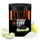 Animal Fury pre Workout Powder - Zielone jabłko, 350mg kofeina, BCAA aminokwasy, 2g Beta Alanine, Citruline & Tyrosine, Energia, Focus, Siła, Wytrzymałość, Wstępny trening dla mężczyzn i kobiet, 20 Służenie