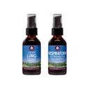WishGarden Herbs Zdrowy Breathing Bundle - Deep Lung Bronchial Support Lung Cleanse & Detox + oddechowe Tonic Supports Long- term Lung Resilience and Better Lung Efficiency, 2oz Bundle