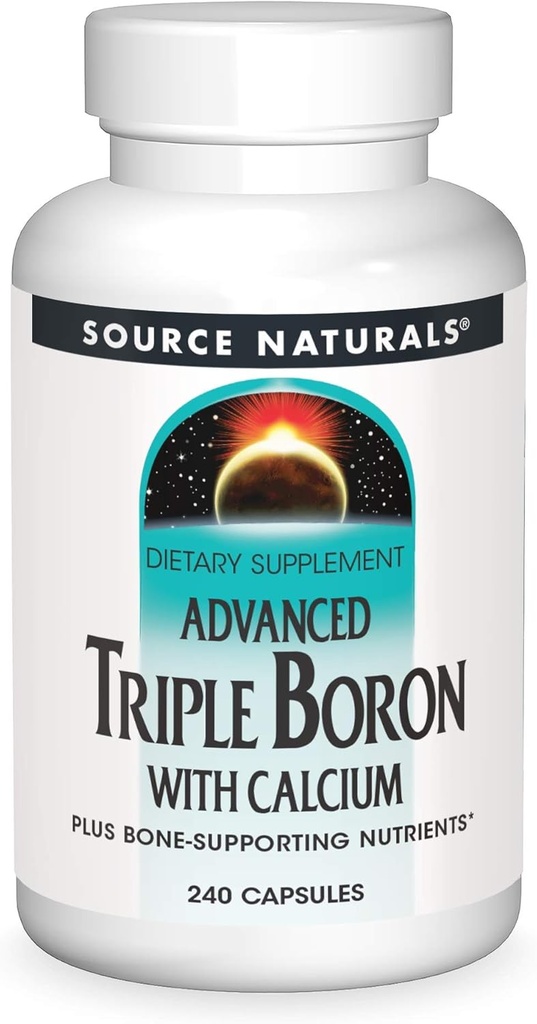 SOURCE NATURALES Zaawansowany Triple Boron z kapsułki wapnia, 240 Hrabia
