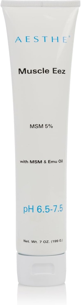 Aesthe Muscle EEZ Joint & Muscle Recovery Gel - Kojąca żel z 5% MSM & Emu Oil dla Wellness - Naturalna formuła botaniczna z Aloe Vera - żel terapeutyczny dla mięśni, łączników, szczelin - 7 oz