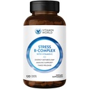 Witamina World Stress Witamina B Kompleks z Witaminą C, Wysokiej mocy uwalniania Timed Witamina B6, B12, Niacyna, Folate & Biotin do stresu, Energia, Metabolizm i Wsparcie immunologiczne, Non-GMO, 120 Kaplety