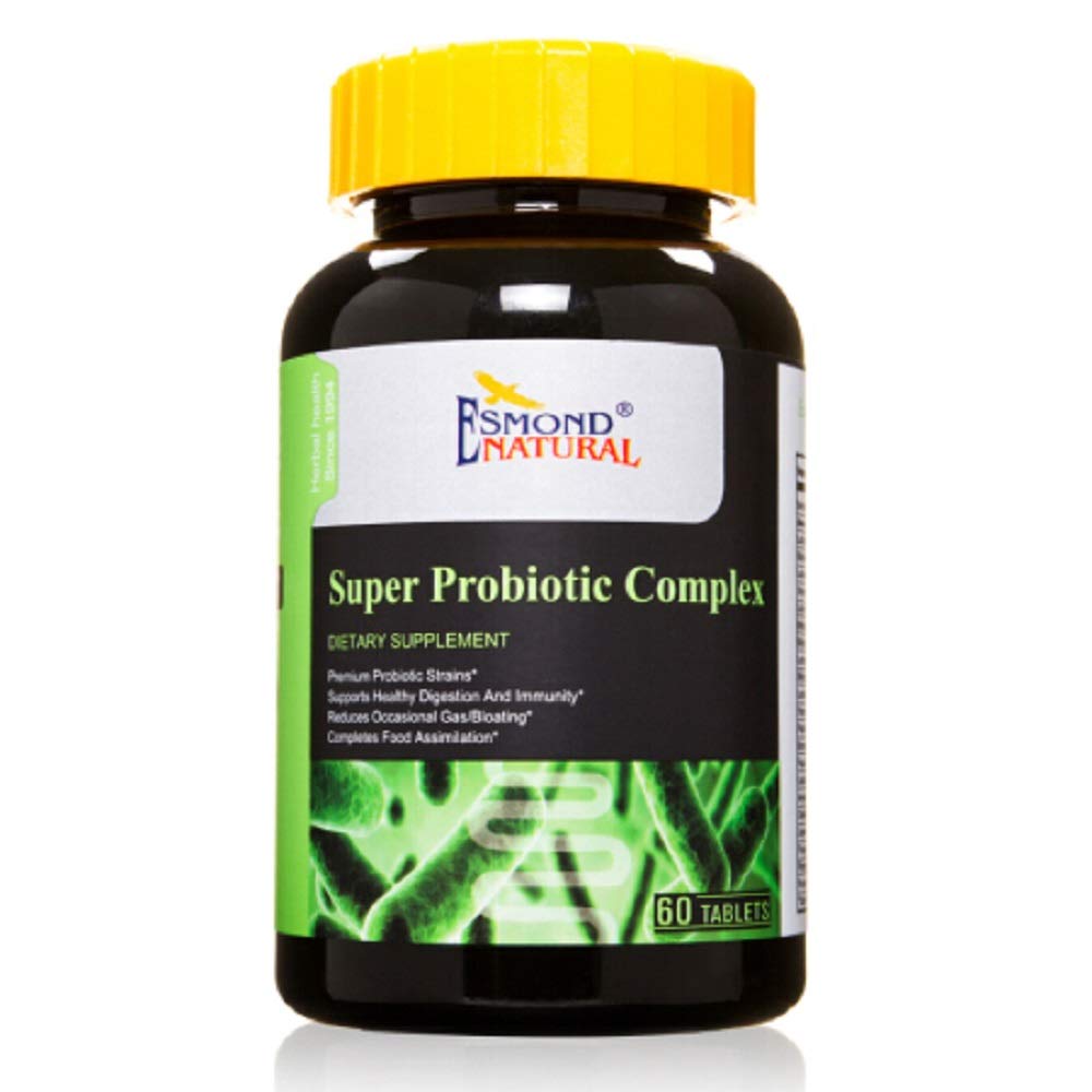 Super Probiotyczny Kompleks (Redukuje Sporadyczne Gaz / Bloating), GMP, Natural Product Assn Certified, Made in USA - 60 Tablets